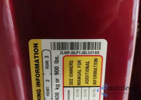 2018 Lincoln Mkx Reserve из США, поврежденный, VIN 2LMPJ8LP1JBL50188